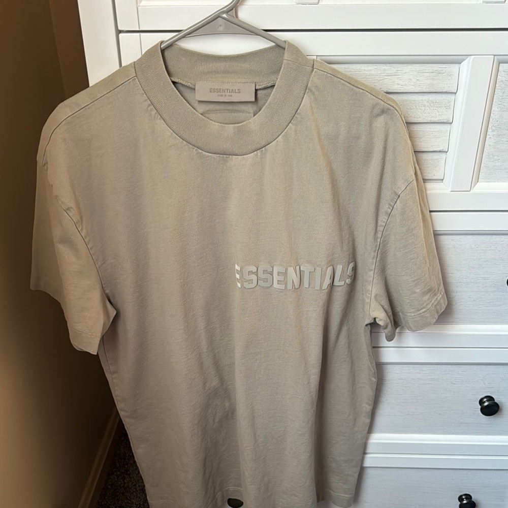 Essentials Men's Beige T-Shirt